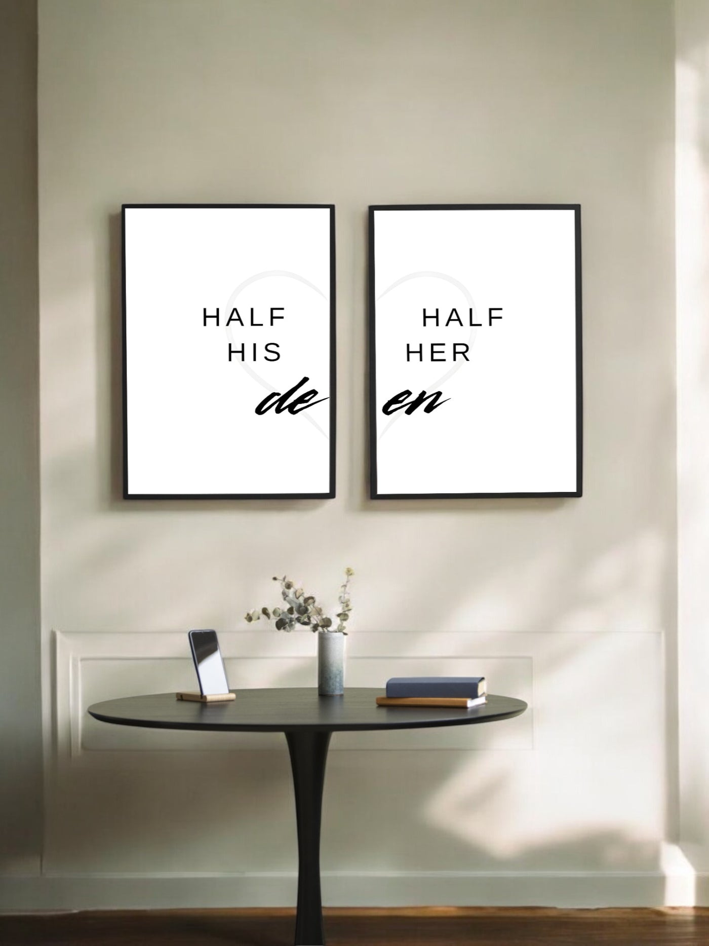 Half His & Half Her Deen Frames